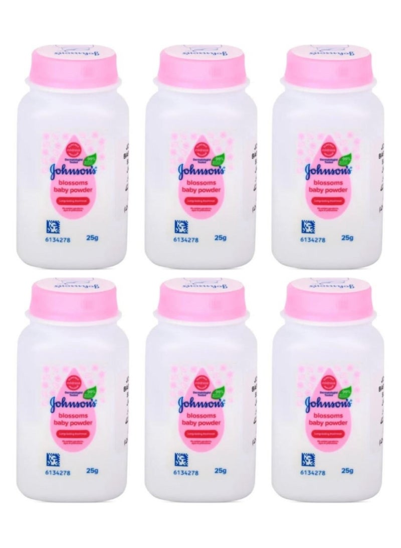 Blossoms Baby Powder 25 g 6 pcs